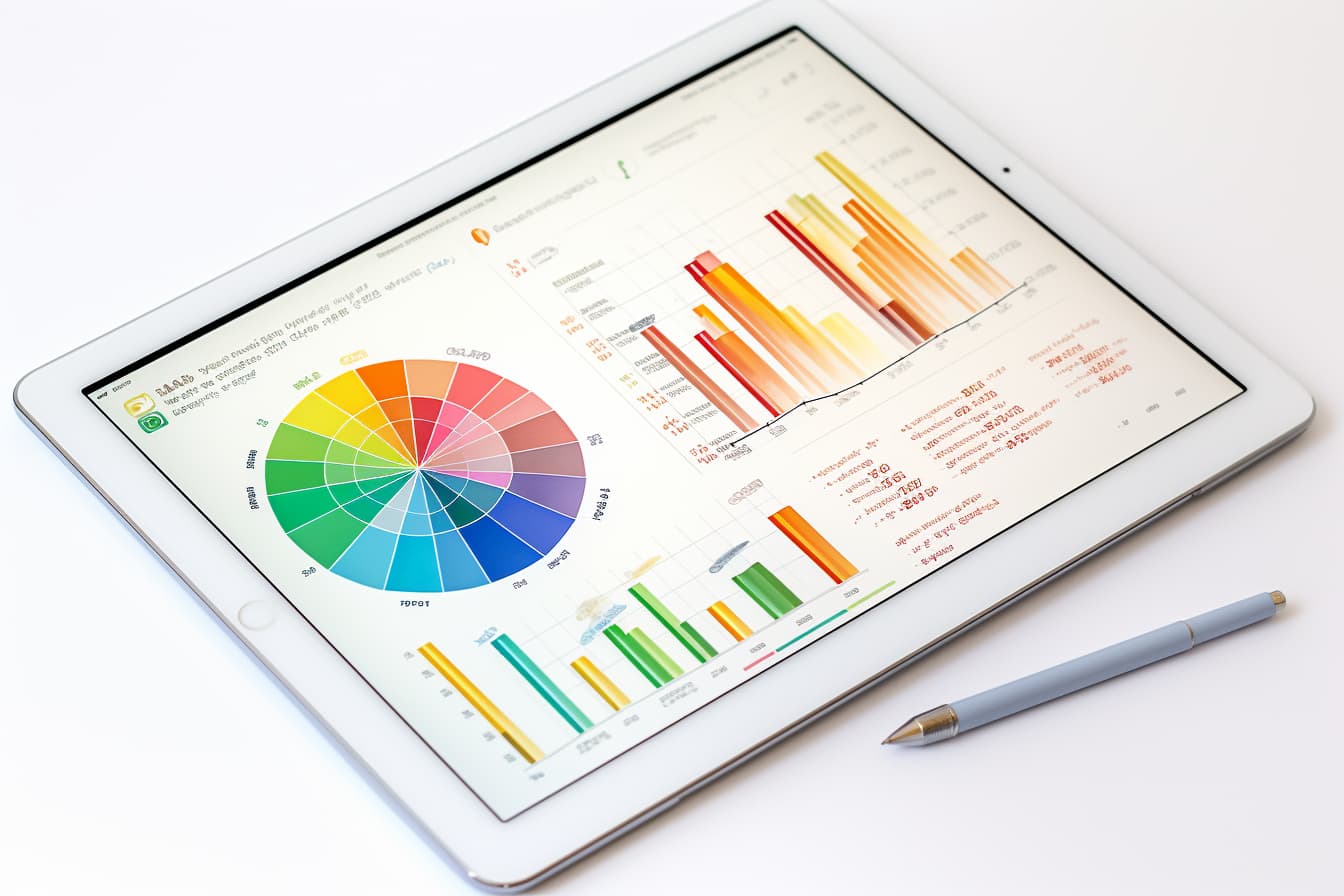 Transparenter Blick auf Statistiken