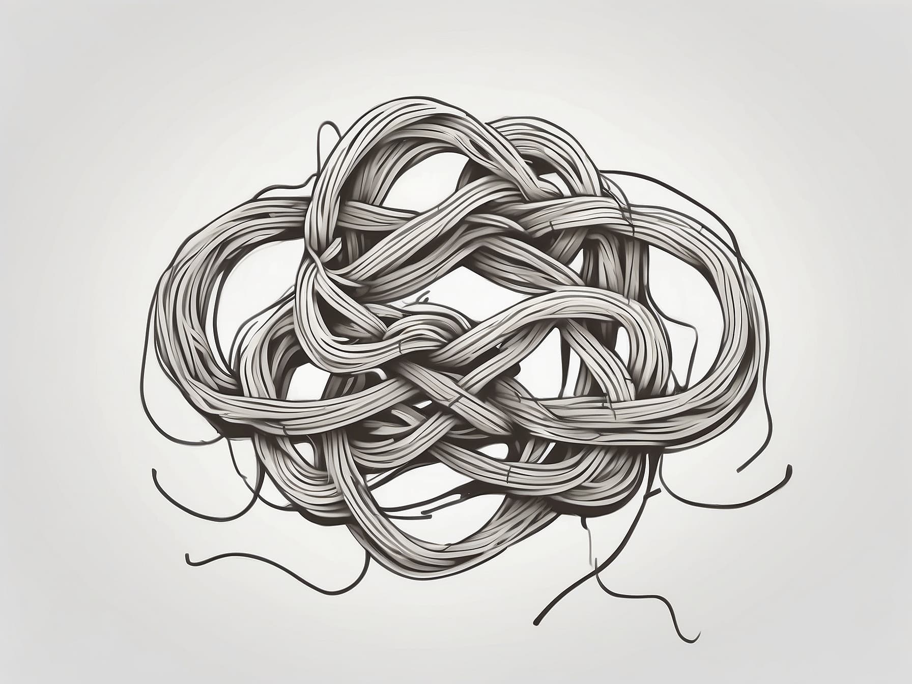 Ein Knoten, als Symbol von Zusammenhalt und Bindung unter Mitarbeitern