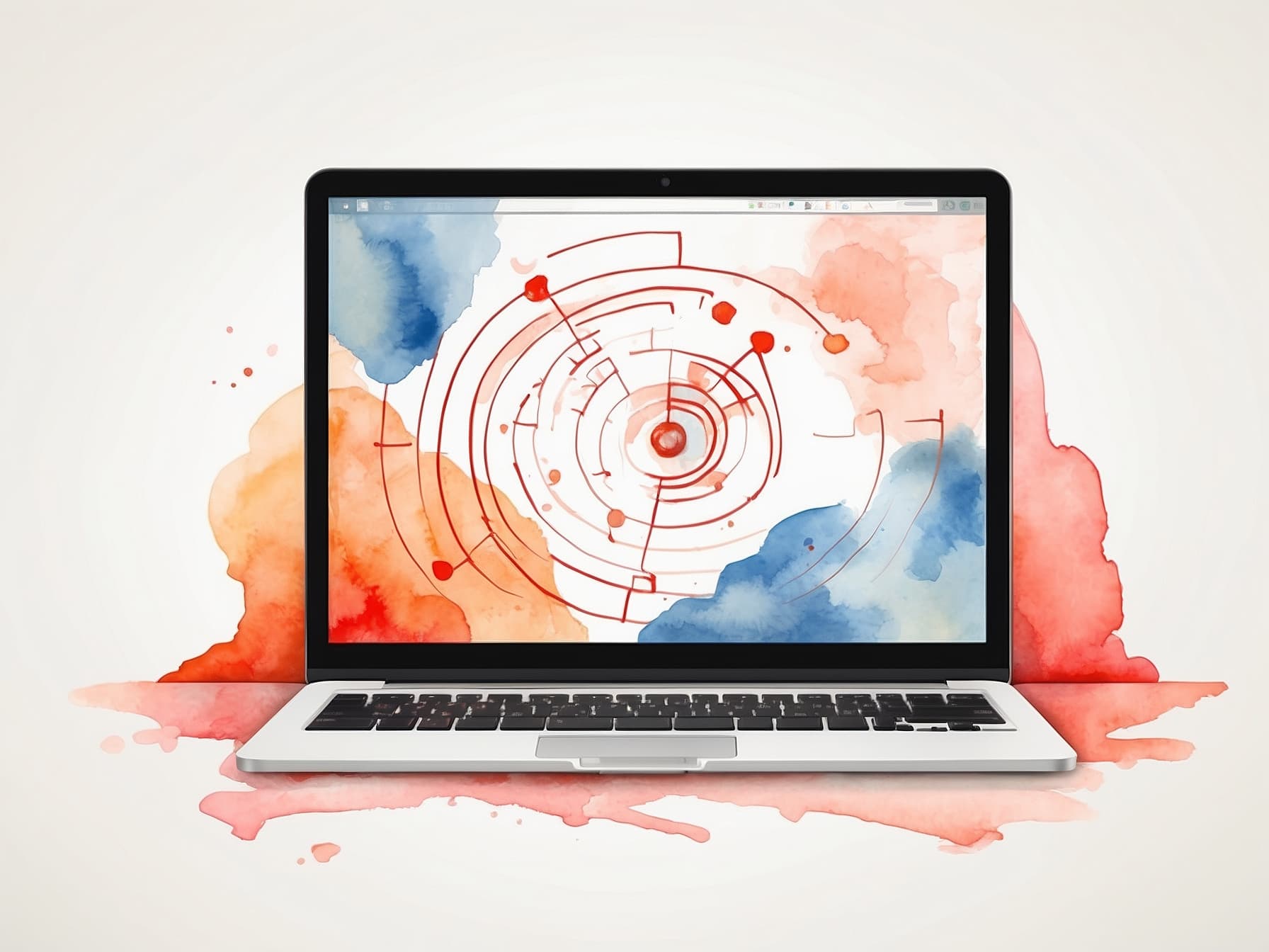 Ein Laptop mit Analyse-Programm