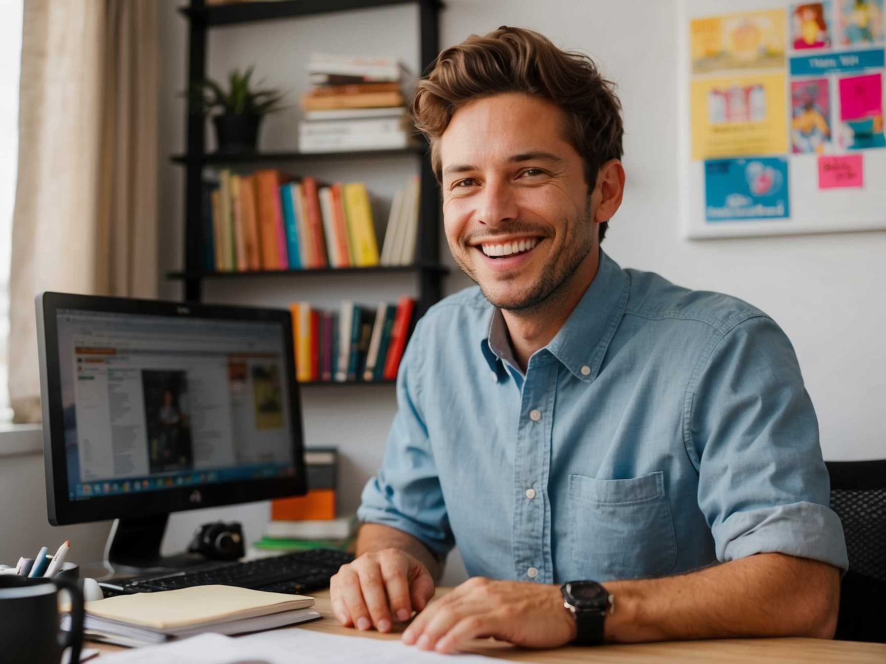 Ein zufriedenener Personalverantwortlicher