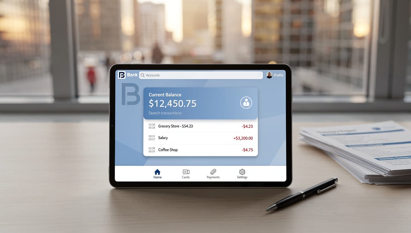 Banking App mit KI Statistiken