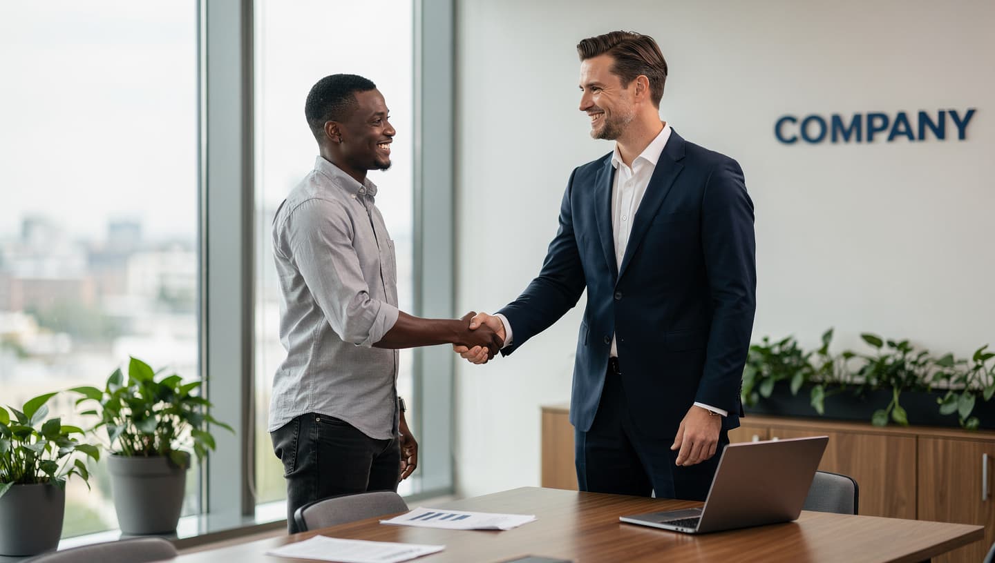 Ein CEO engagiert einen Experten