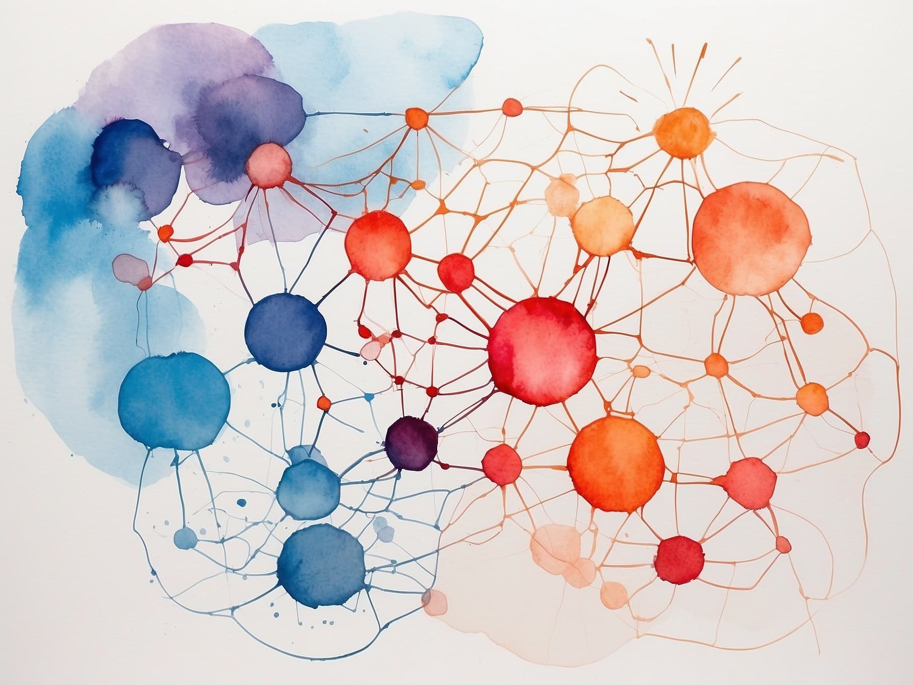 Ein Neuralnetz dargestellt