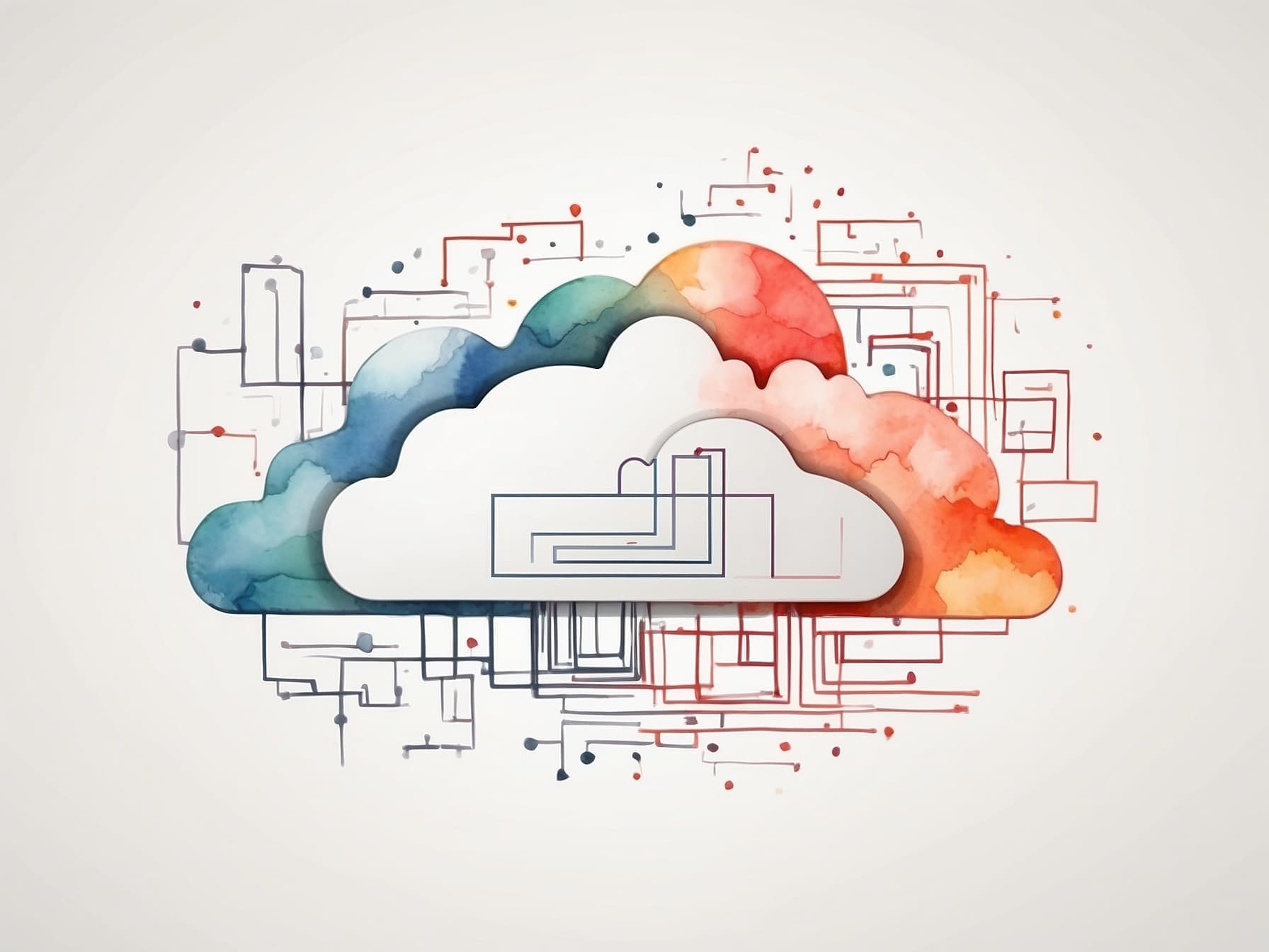 Eine Cloud mit Code