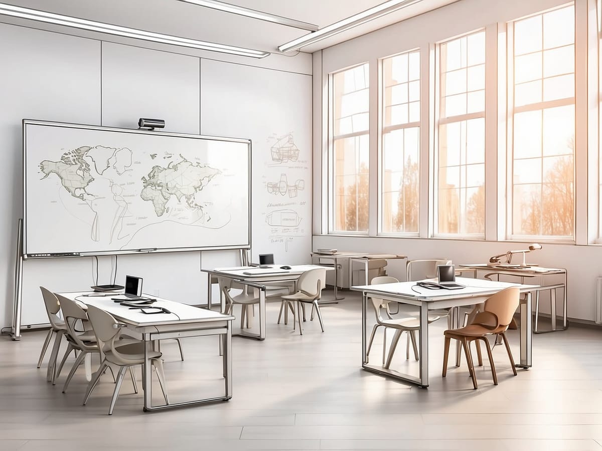 Einblicke in ein modernen Klassenzimmer