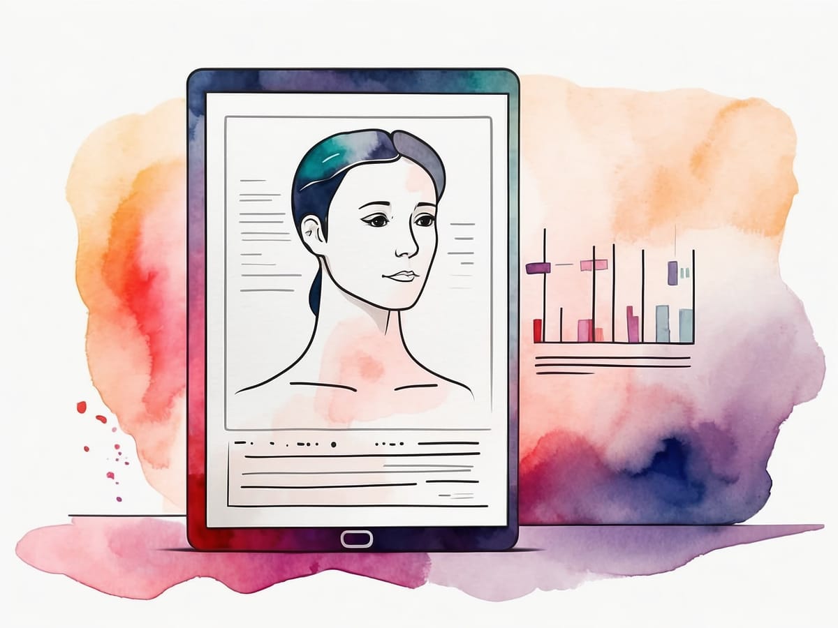 Eine Personalakte auf dem Tablet