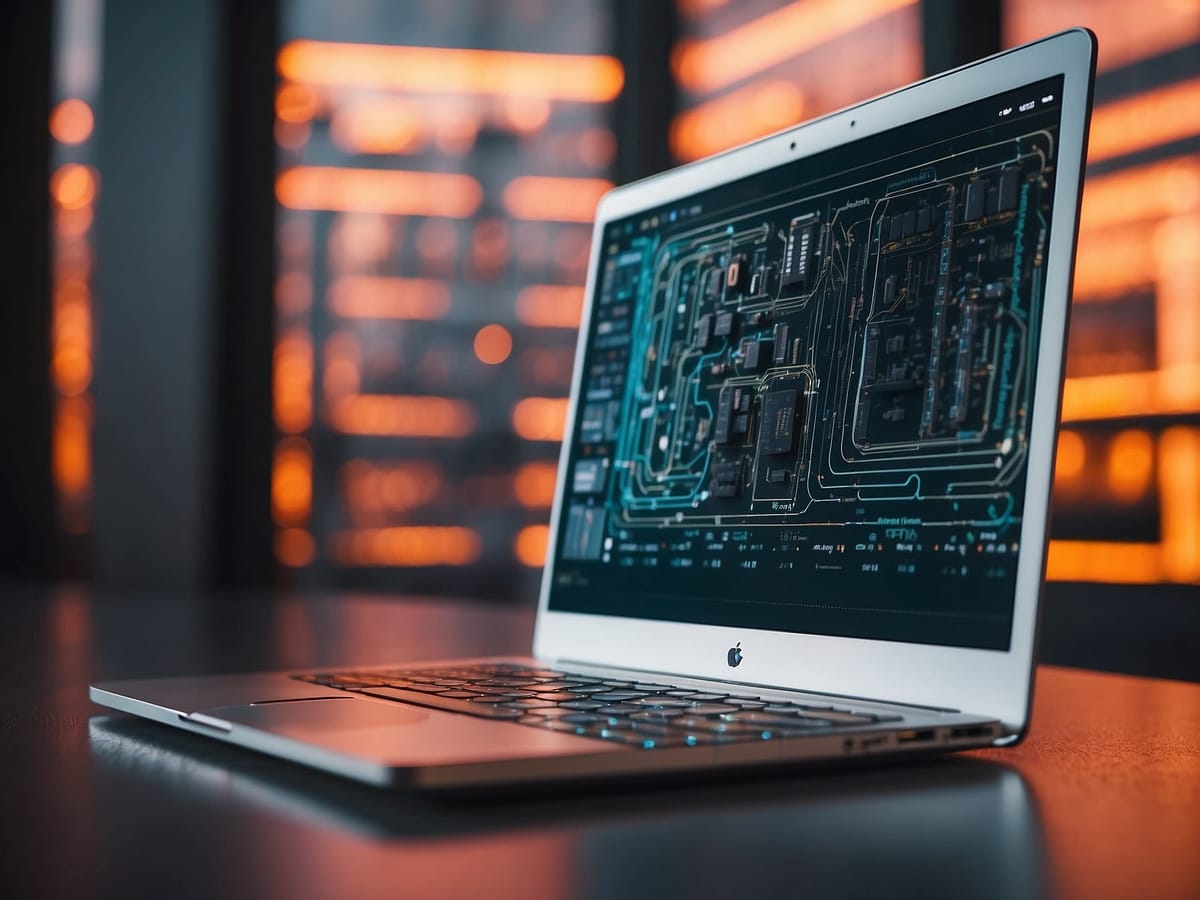 Laptop auf dem Schreibtisch