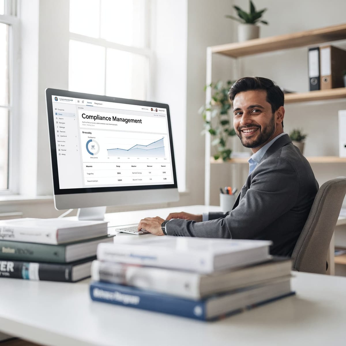 Ein Compliance Beauftragter prüft die Anlagen