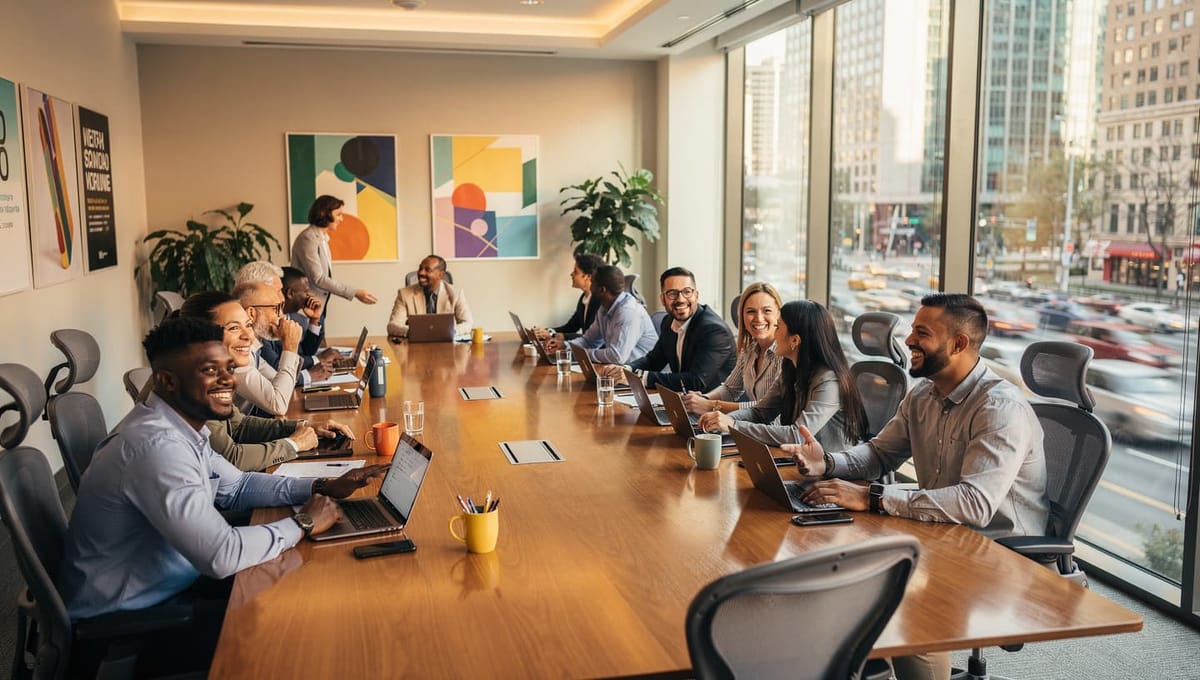 Ein Abteilungsmeeting