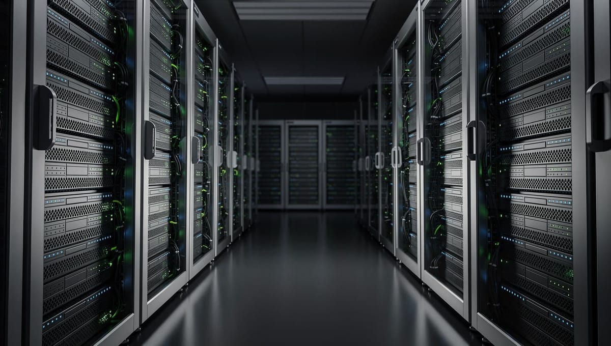 Einblick ein ein Rechenzentrum