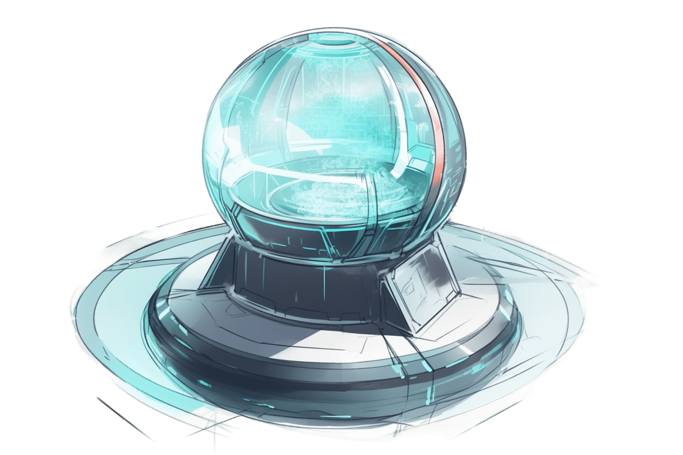 Futuristischer 360° Display