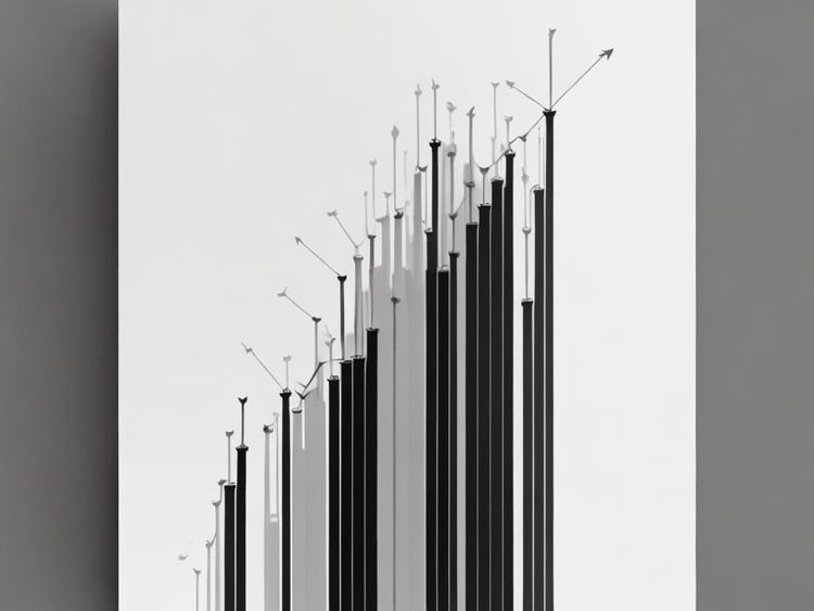 Diagramm das stark steigt