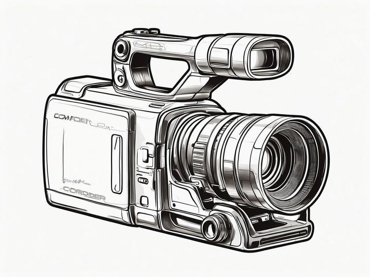 Zeichnung eines Camcorders