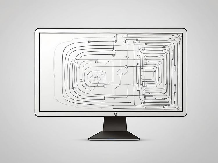 Programmcode auf einem Bildschirm