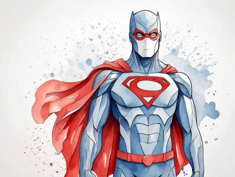 Superheld mit Cape