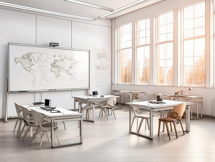 Einblicke in ein modernen Klassenzimmer