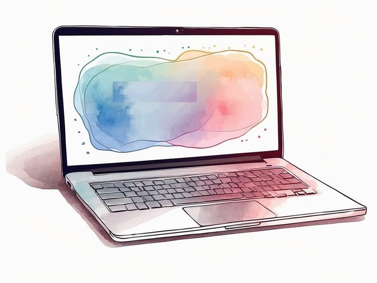 Ein geöffneter Laptop