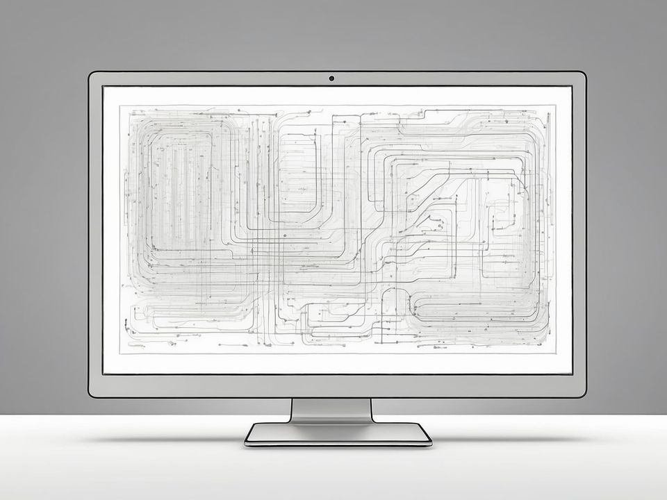 Ein Computerbildschirm mit Codezeilen