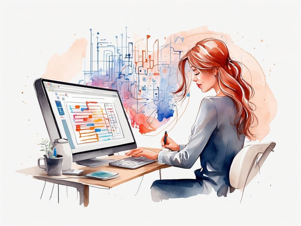 Eine HR Managerin bei der Arbeit